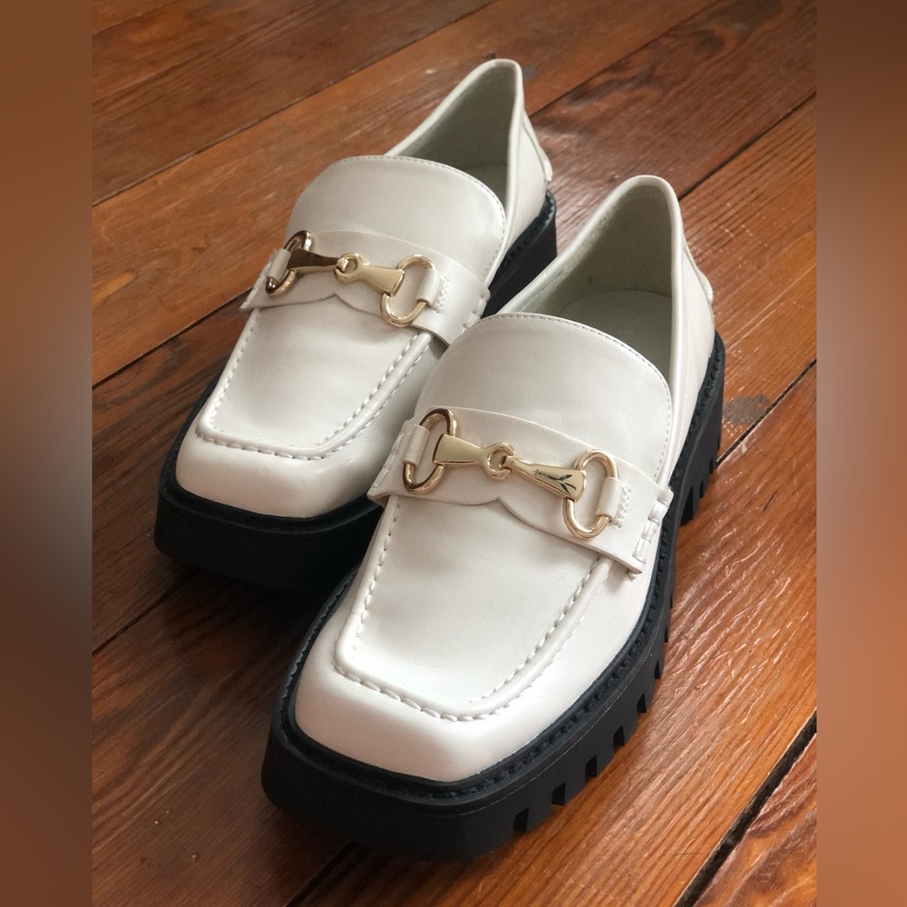 Open Edit Heather Platform Bit Loafer NWOT